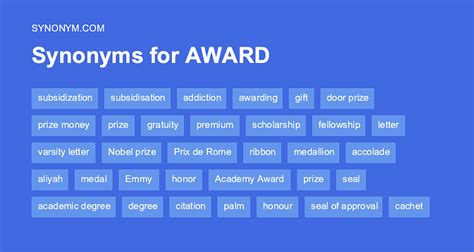 AWARDS Synonyms: 141 Similar and Opposite Words .